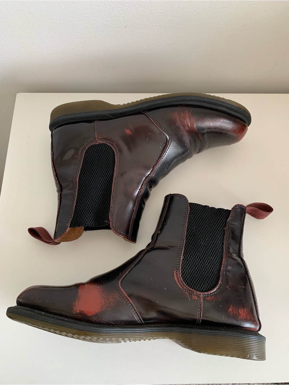 Dr Marten cherry red Chelsea boot - Picture 4 of 14